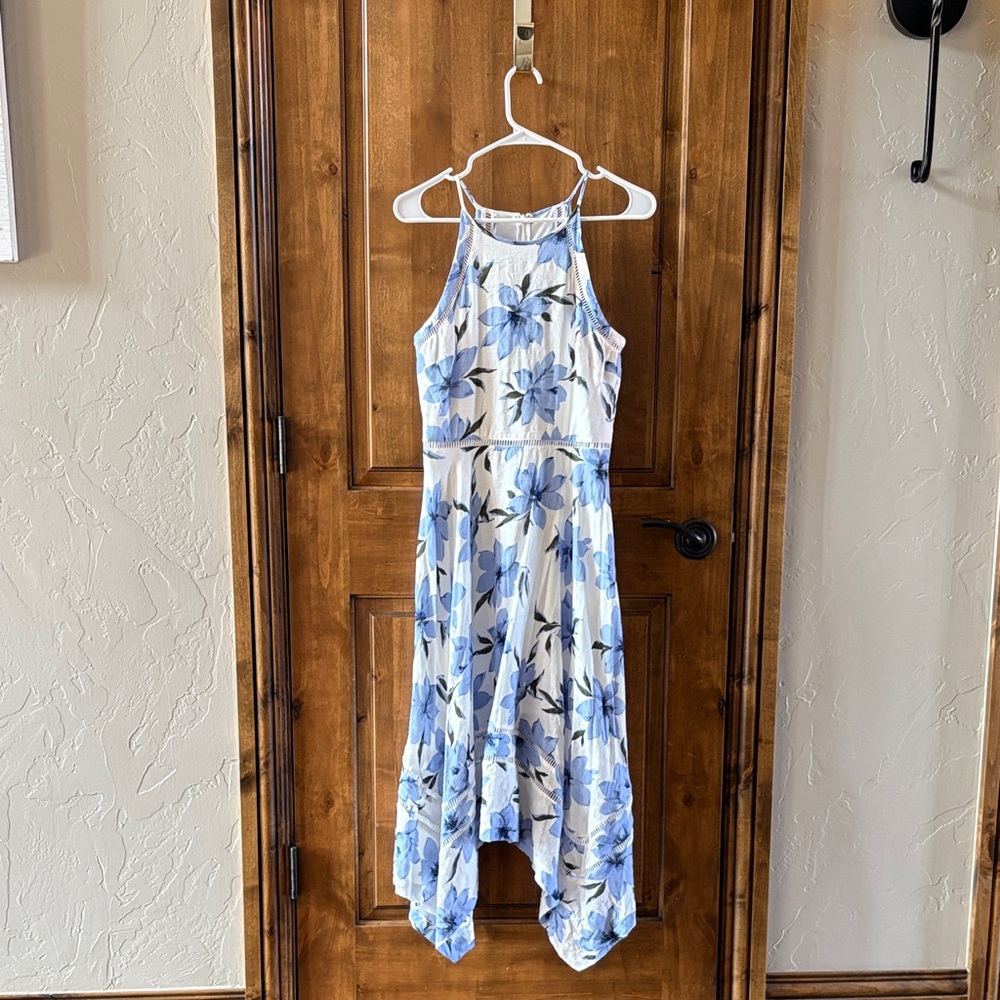 Floral Blue Summer Dress